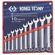 Набор комбинированных ключей, 8-24 мм, 10 предметов KING TONY 1210MR (Код: 1210MR)