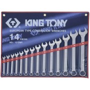 Набор комбинированных ключей, 8-24 мм, 14 предметов KING TONY 1215MR (Код: 1215MR)