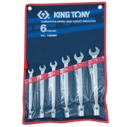 Набор комбинированных ключей, 10-19 мм, 6 предметов KING TONY 1B06MR (Код: 1B06MR)